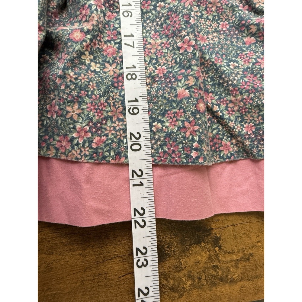 Vintage Simi Toddler Girls Dress Size 2T Peter Pan Collar Ditzy Floral Lined - Picture 9 of 9